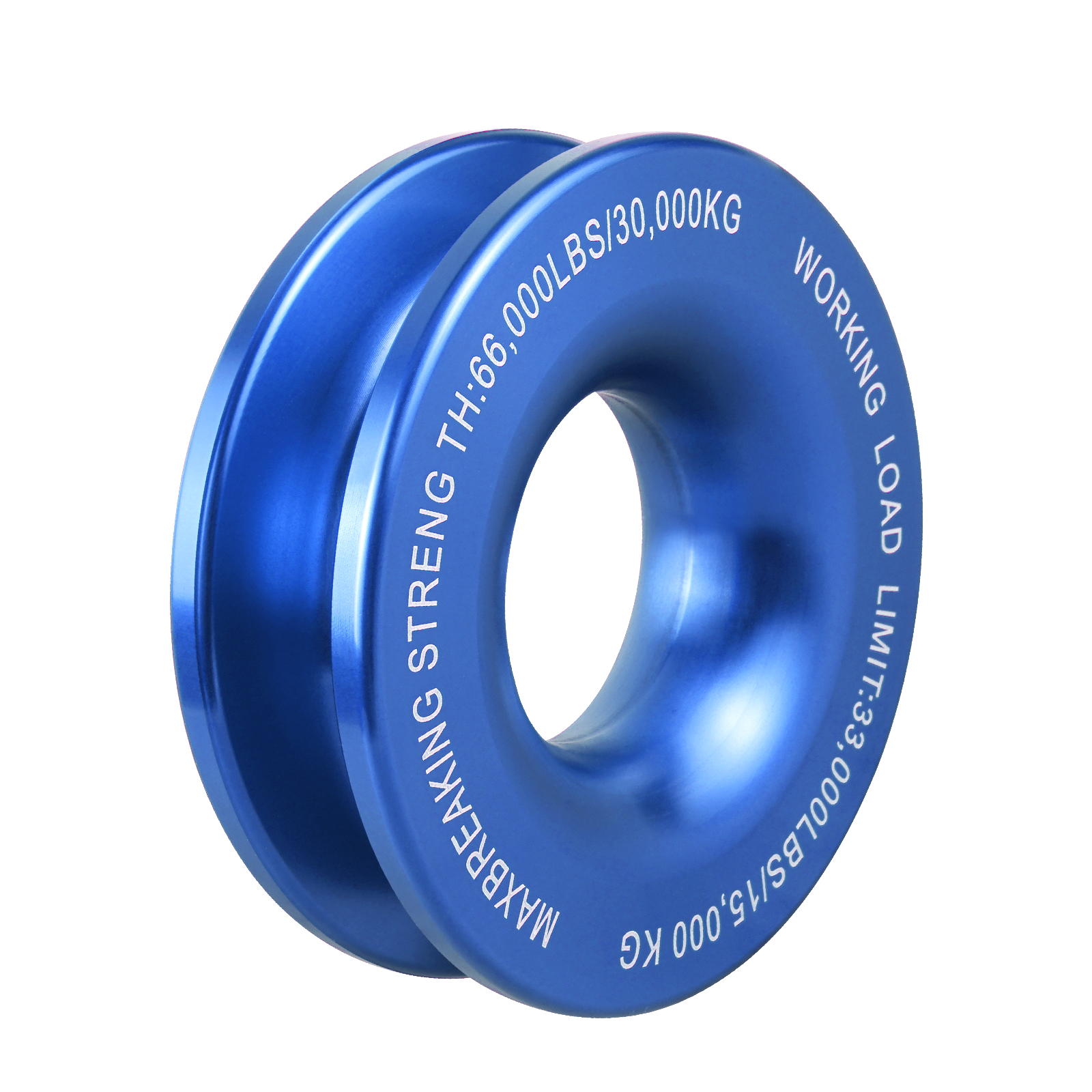 RULLINE Snatch Block Recovery Kit | 41000 Lb Ring + Soft Shackle + Tree Saver Strap
