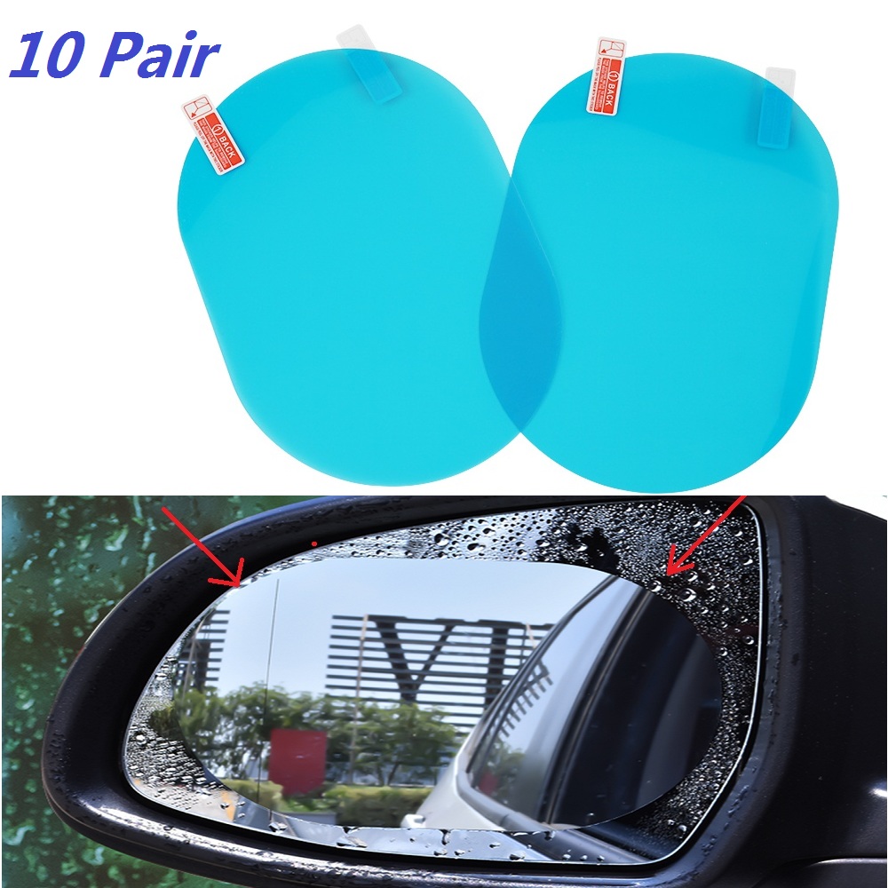 UK 2X Protective Sticker Rearview Mirror Car Film Rainproof Anti-Fog Hydrophobic