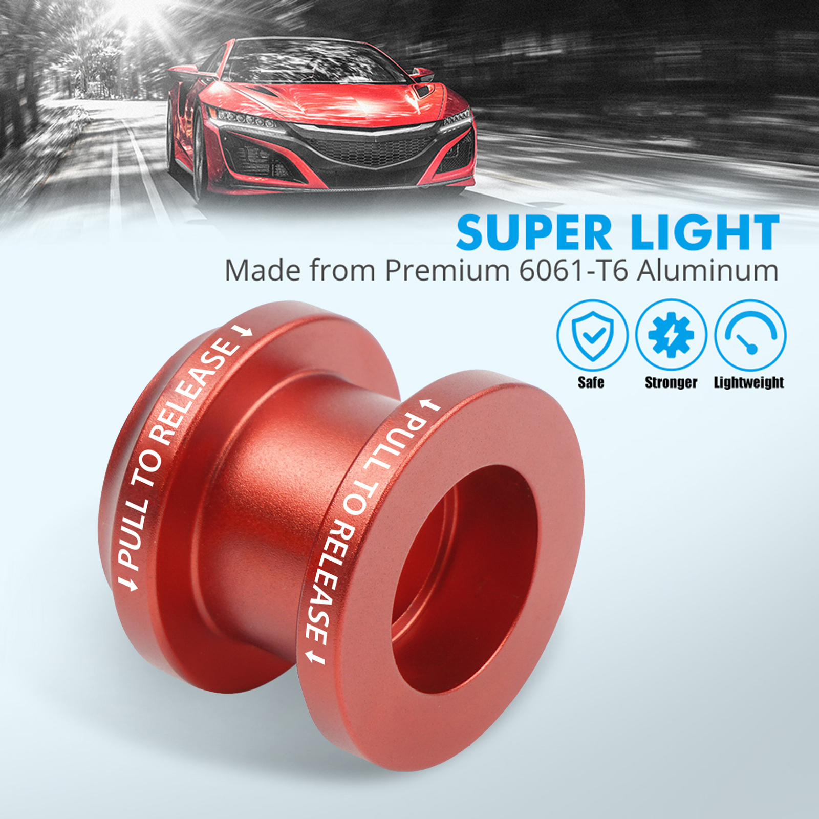 M10x1.5 Aluminum Shift Boot Collar Kits For Honda Civic Si Fit CR