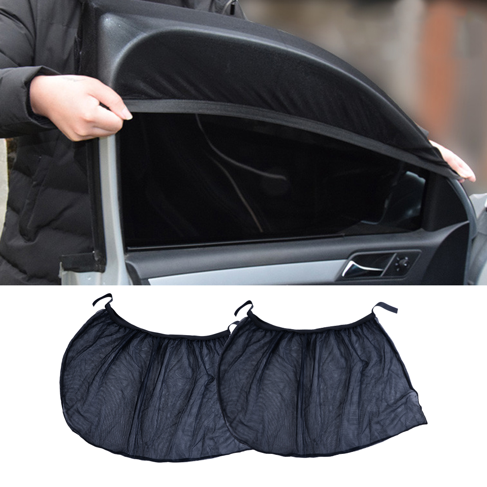 2x Auto Car Rear Window Mesh Cover Shield Sun Visor Shade Sunshade UV ...